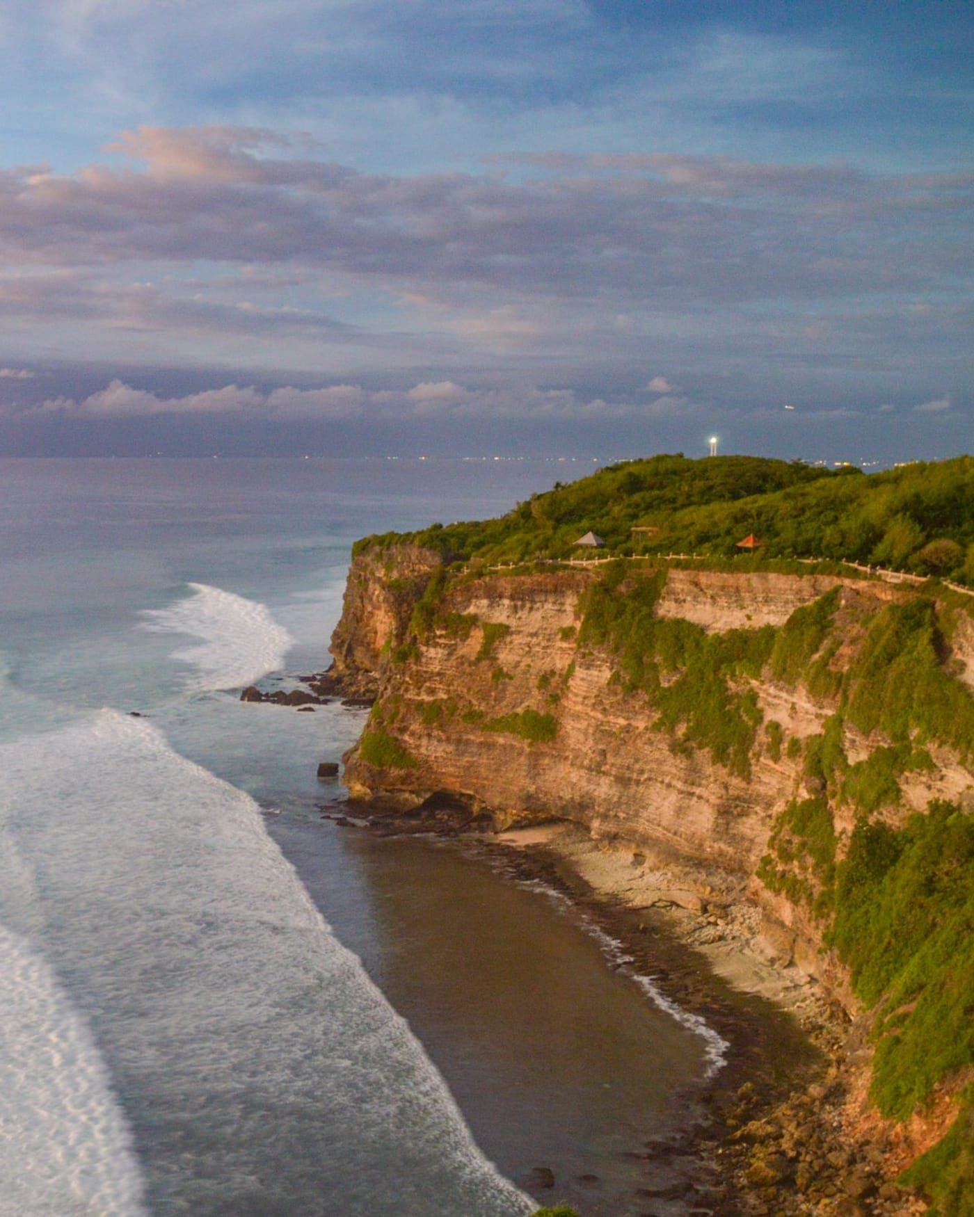 The cliffs at Uluwatu at sunset