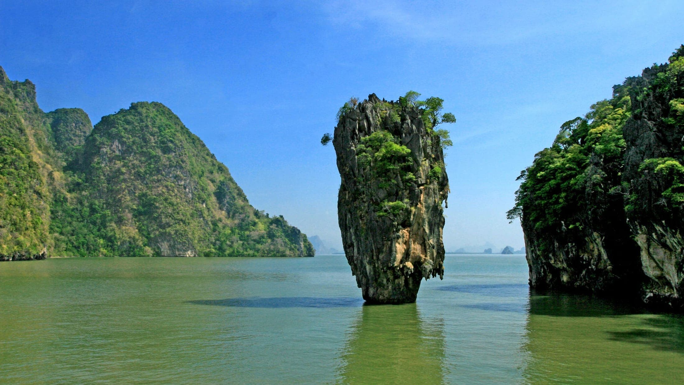 The limestone stack at James Bond Island in Phang Nga Bay