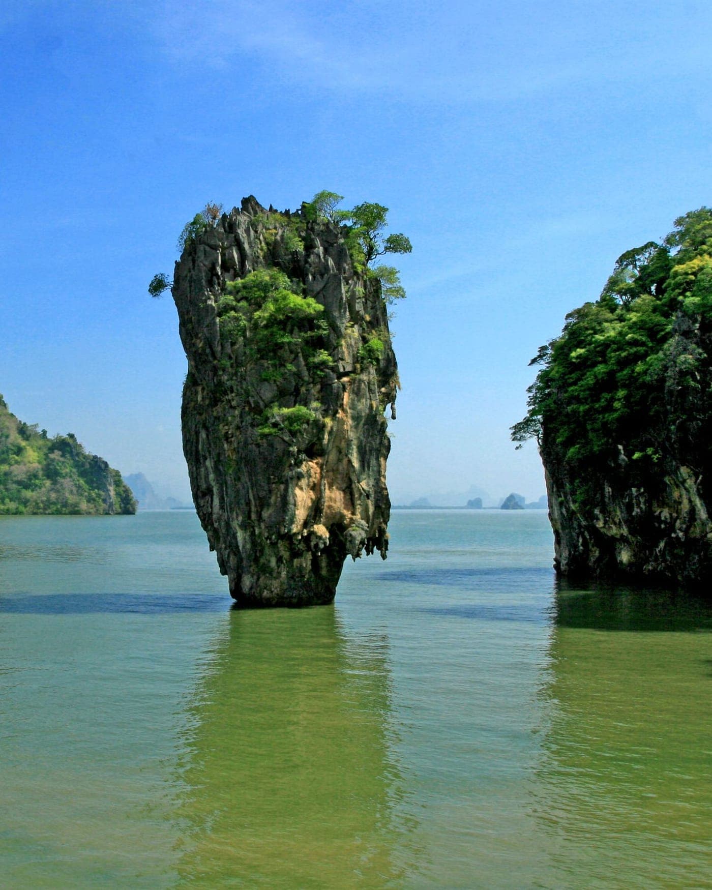 Limestone stacks in Phang Nga Bay